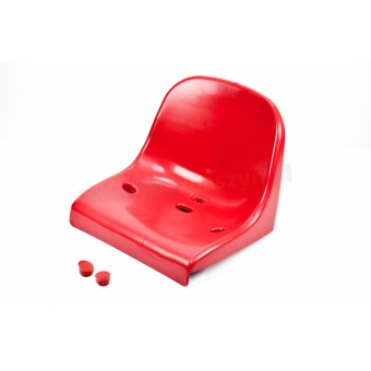 Siedzenie sadzarki uniwersalne wzmocnione jasno czerwone plastikowe